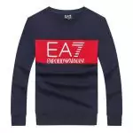 emporio armani cotton sweater center ea7 blue navy